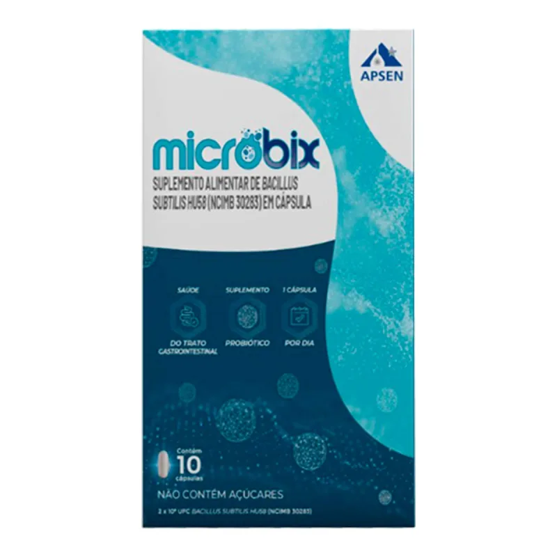 Suplemento Alimentar Microbix Apsen 10 cápsulas - Apsen