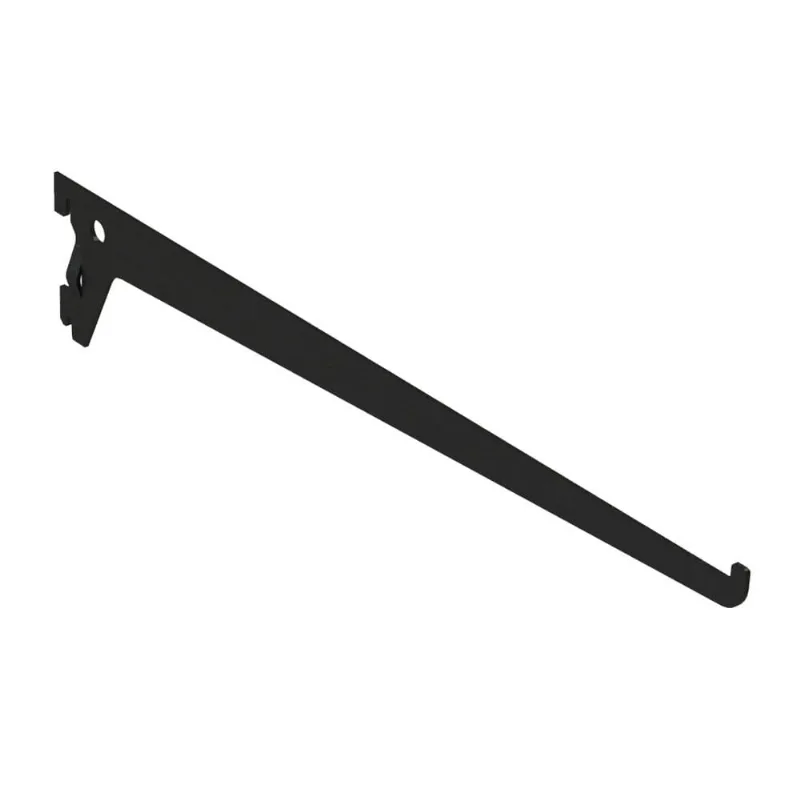 Suporte Simples Encaixe Até 65kg Aço Multivisão Suporte Simples Encaixe Até 65Kg 40cm Aço Preto
