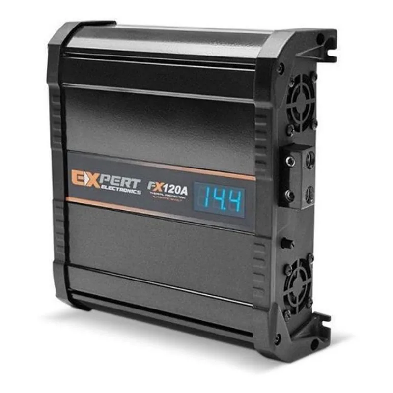 Fonte Automotiva Expert 120a Slim Bivolt Voltímetro Digital