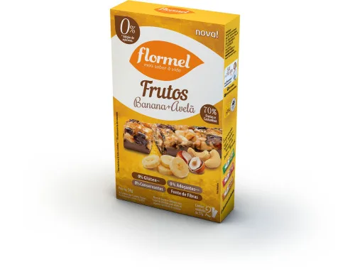 Barra Frutas Flormel Banana/avela Zero - FLORMEL