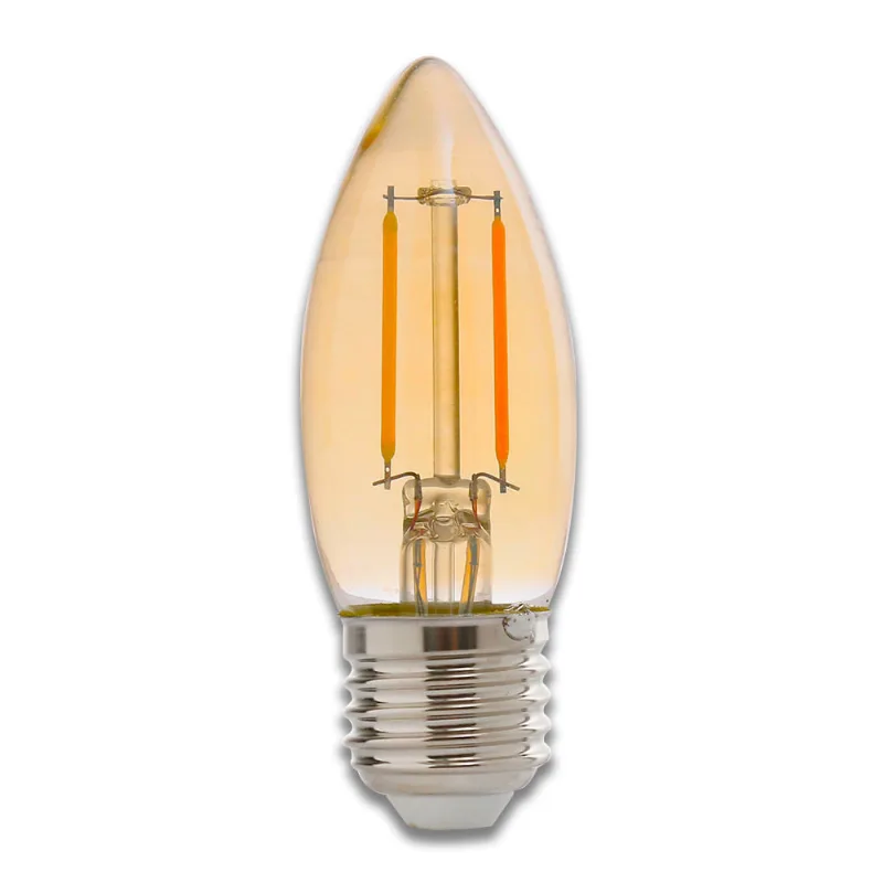 Lâmpada LED em Filamento Luxmundo B35 E27 4W Luz Amarela 2200K Bivolt - 3247 - Nitrolux