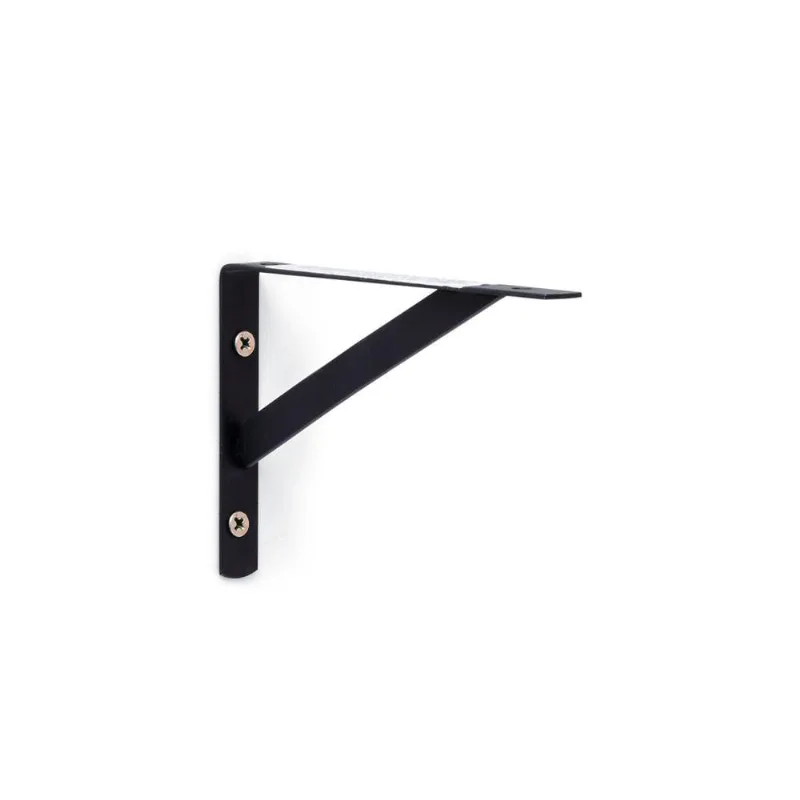 Suporte Mão Francesa Para Prateleira Com Carga 30kg Preto Bemfixa 15cm