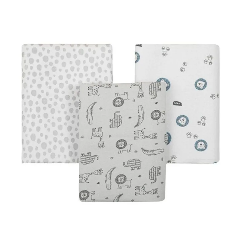 Cueiro Flanelado Com 3 Pçs Selvinha 80cm X 50cm Papi
