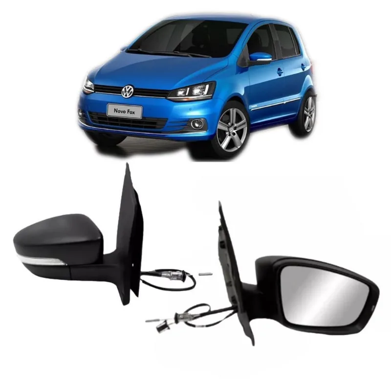 Retrovisor Fox 2015 16 17 18 Com Pisca Metagal Par Manual