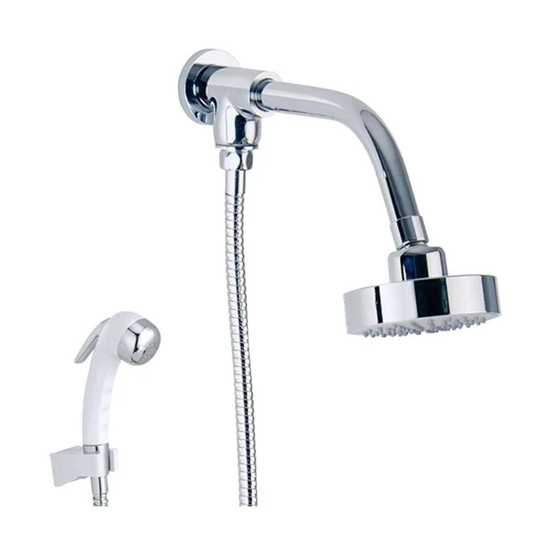 Ducha cromada Slim 10cm com ducha manual Perflex