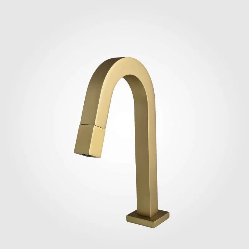 Torneira de Pia para Banheiro Dourado Fosco Color Open Perflex