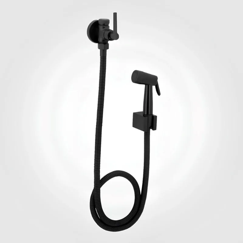 Ducha Higiênica Com Derivação Dn15 Mais Preto Fosco Perflex