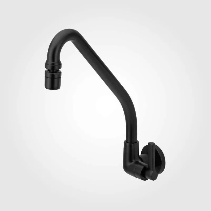 Torneira Cozinha Perflex Mais Parede Preto Fosco