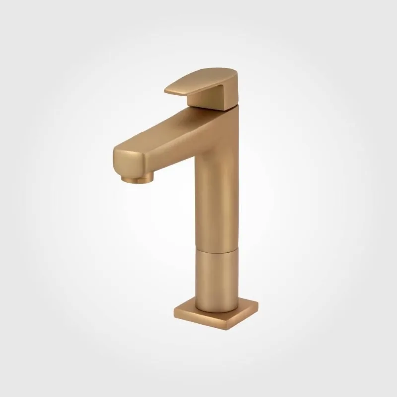 Torneira Lavatório Color Led Bica Média Dourado Fosco Perflex”
