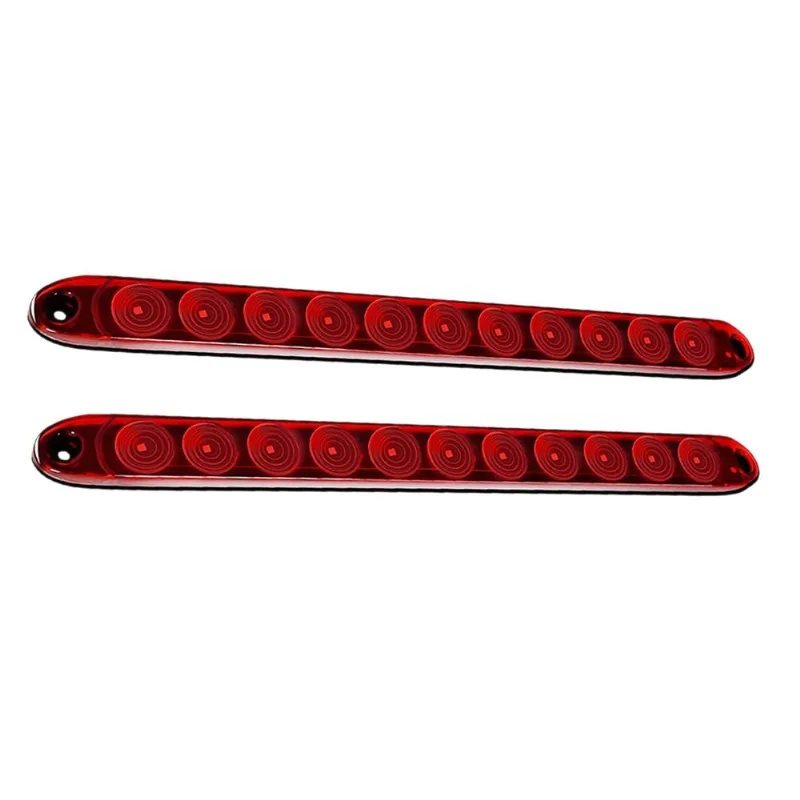 Barra De Luz De Freio De Barra De Luz De Reboque De 2 Pçs 11 Led Para Ônibus De Caminhão