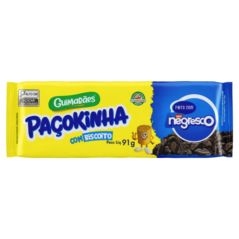 Pacokinha Guimarães Com Biscoito + Negresco 91g - Guimaraes - Mercearia