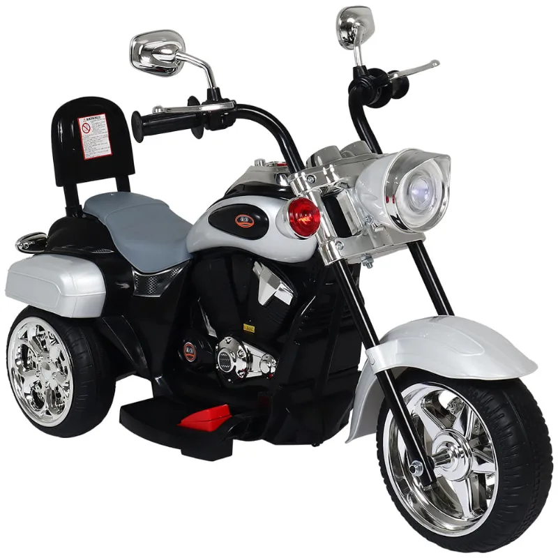 Moto Elétrica Infantil 3 Rodas TR 1501 6V Cinza Bel Único / 6V