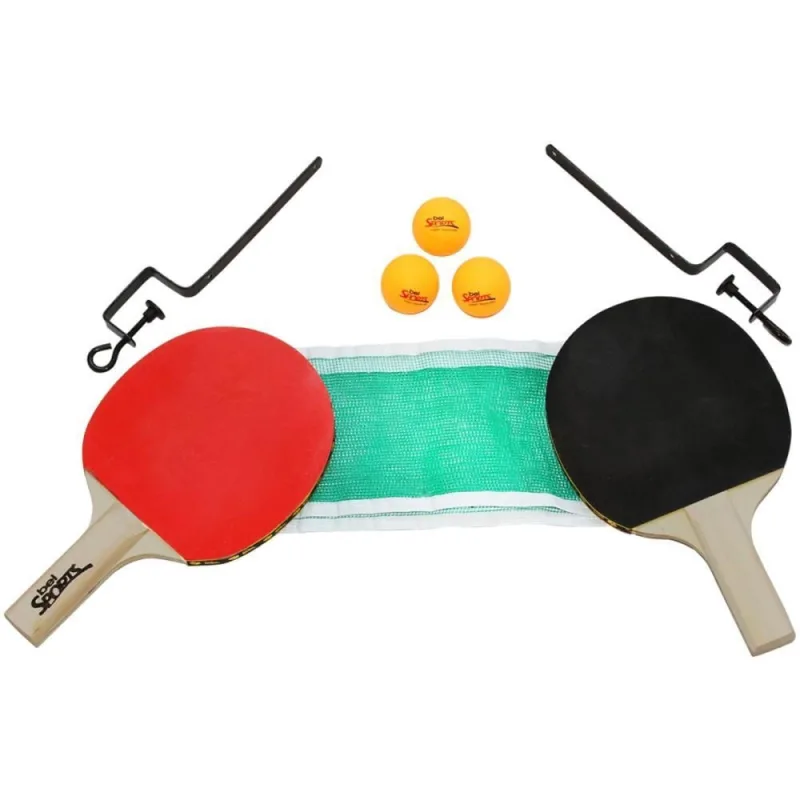 Raquete para PING PONG KIT C/ RAQUETE+3BOLAS+REDE - Bel - Papelaria
