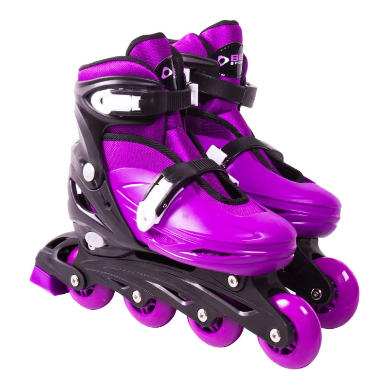 Patins Inline 37/40 Roxo Patins Inline Radical Ajustável Roxo G (37-40) Bel