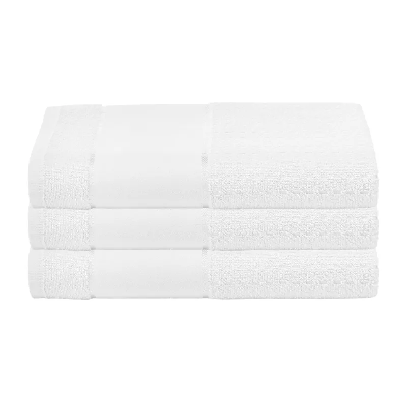 Jogo de Toalhas Döhler Multi Arte III para Pintar Branco 3 Peças