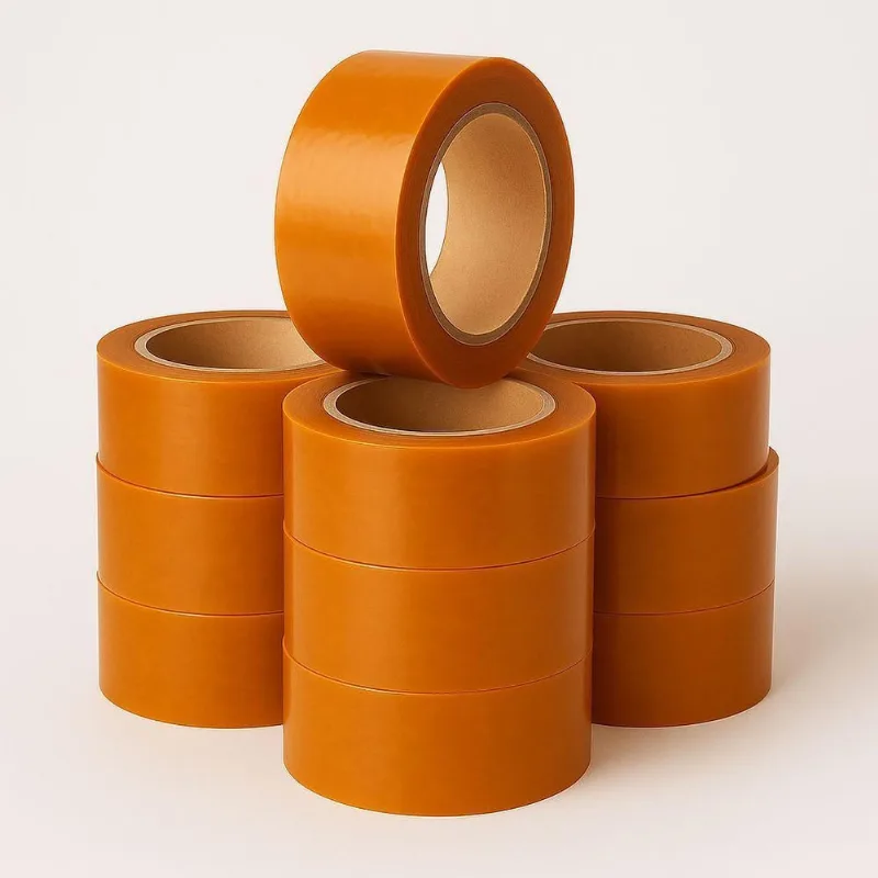 Fita Adesiva Larga para Embalagem Draik Laranja 250M Kit 10 Rolos 45MM