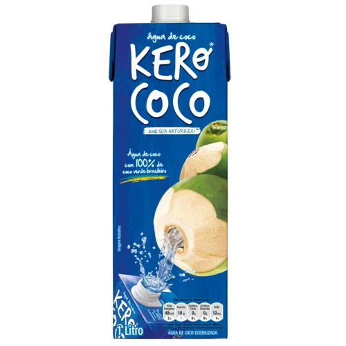 Água De Coco Esterilizada Kero Coco Caixa 1l - KERO COCO - Mercearia