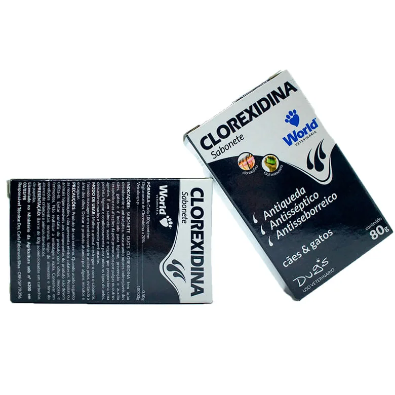 SABONETE CAES/GATOS CLOREXITIDINA 80G - Dugs - Cosméticos E Perfumaria
