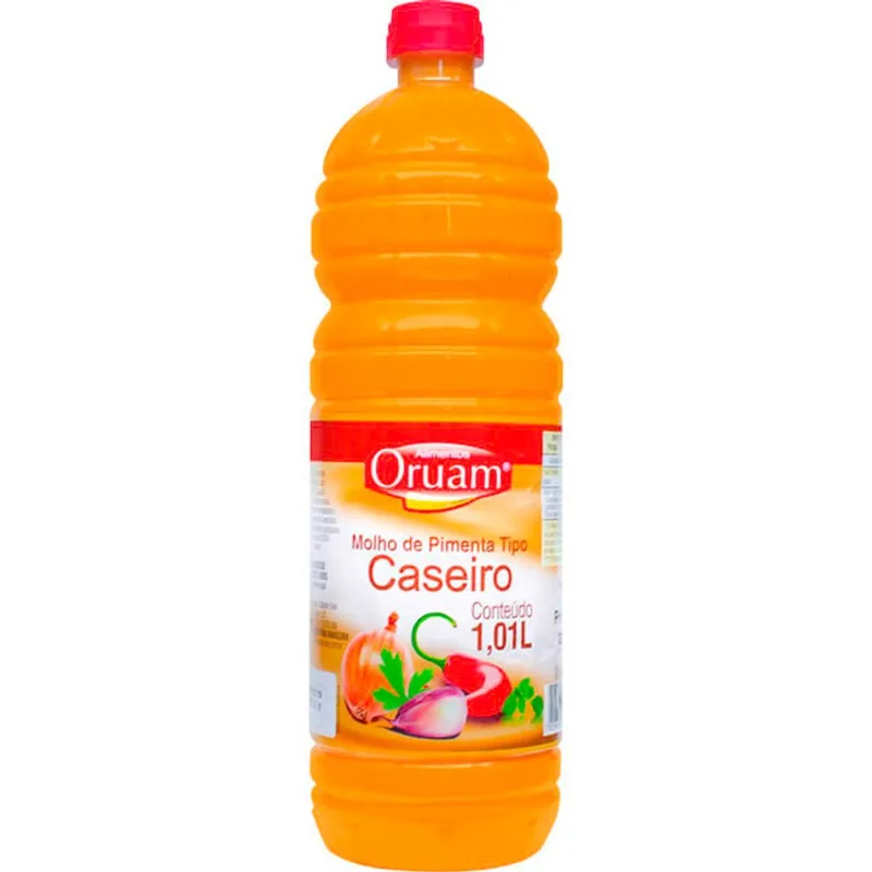 Molho de Pimenta Caseiro Oruam Extra Forte 1,01L
