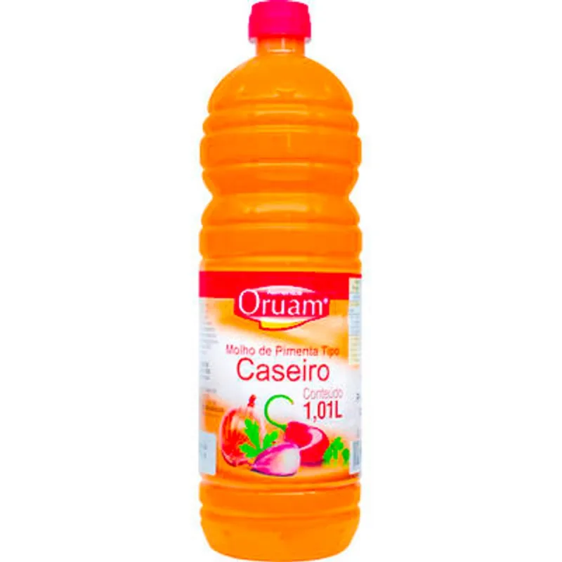 Molho de Pimenta Oruam Caseiro 1,01L