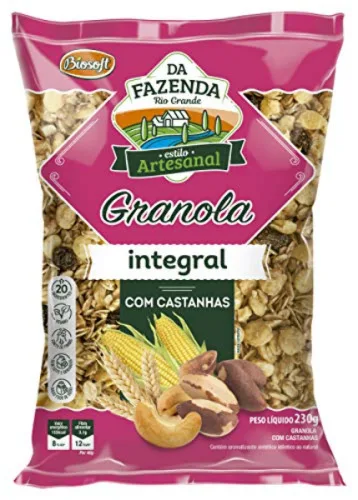 GRANOLA BIOSOFT 230GR CASTANHAS - BIOSOFT - Produtos De Pastelaria