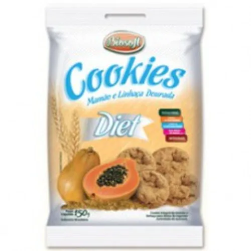 COOKIES BIOSOFT DIET MAM/LINHACA DOURADA - BIOSOFT - Produtos De Pastelaria