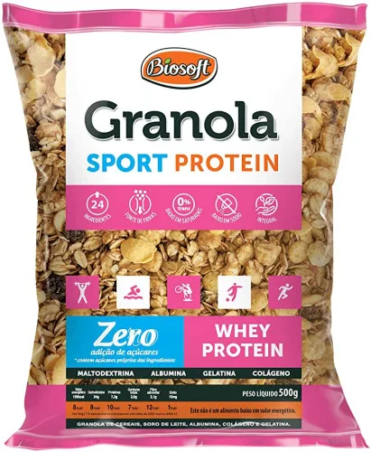 Granola Sport Biosoft Zero 500gr - VITAO