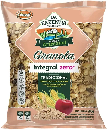 Granola Tradicional Zero 500g Biosoft - VITAO