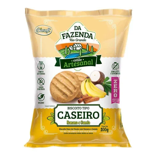 Biscoito Tapioca100g - BIOSOFT - Mercearia