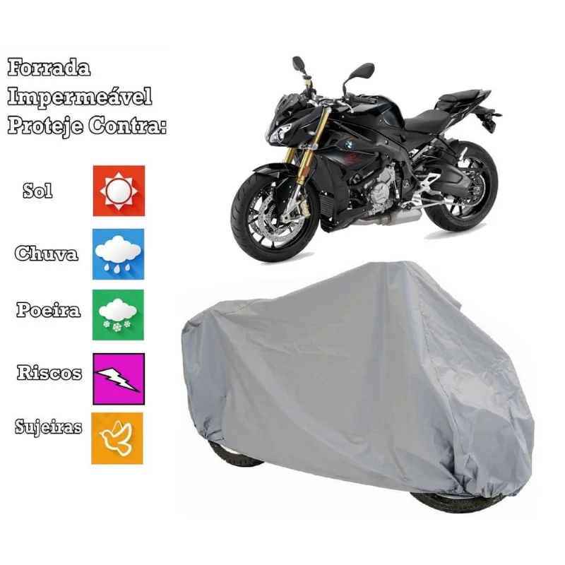 Capa Cobrir Moto Bmw S1000R 100 % Impermeável E 100% Forrada