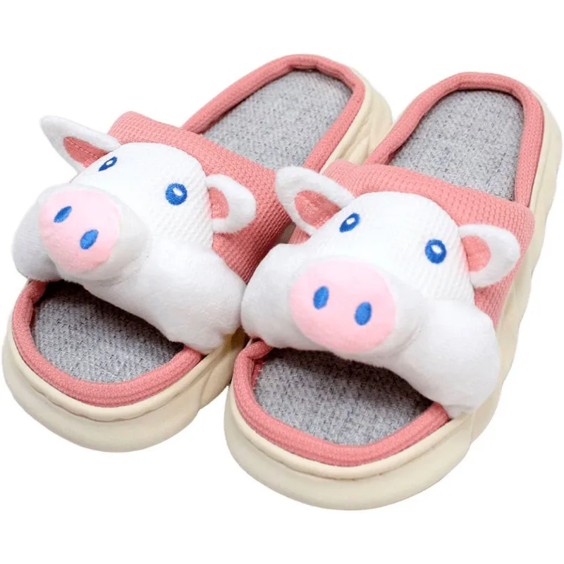 Pantufas Chinelo Sapatos De Inverno Porquinho Pelúcia Macio