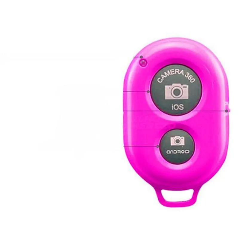 Controle Remoto Disparador De Fotos Bluetooth Selfie - Rosa
