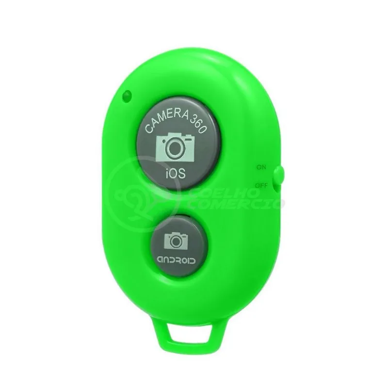 Controle Remoto Disparador Fotos Bluetooth Selfie Verde Nº2