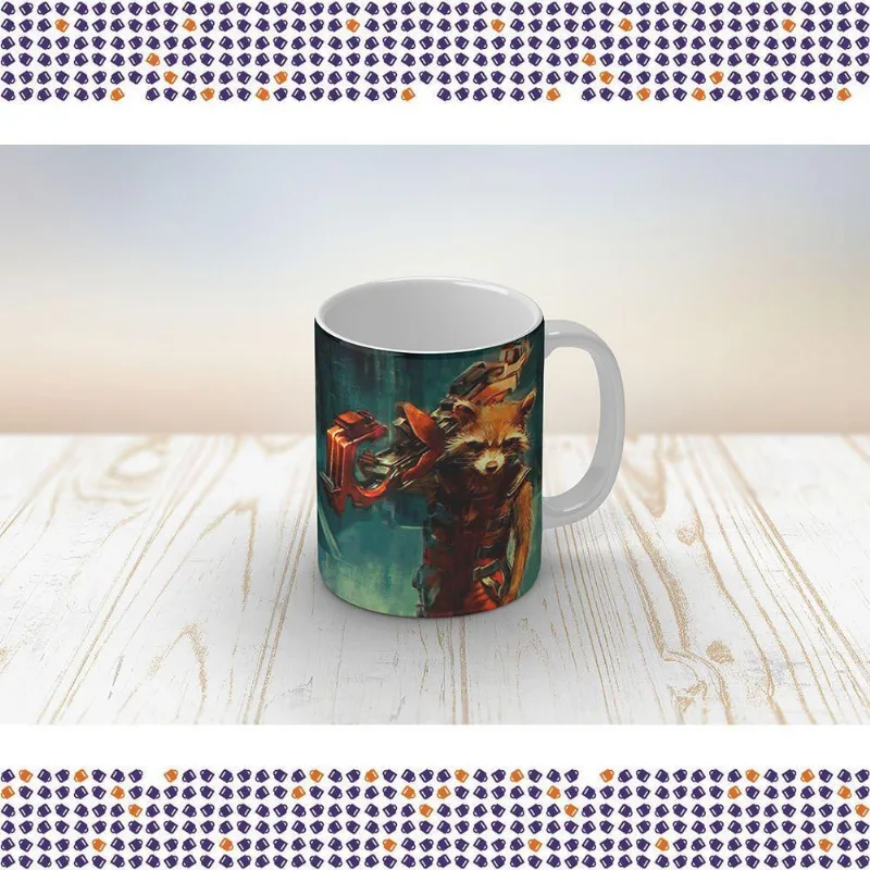 Caneca De Porcelana Raccoon 01