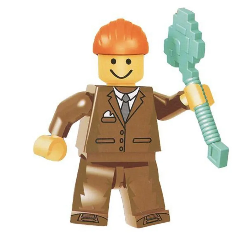Boneco Montar Roblox Compatível Com Lego - Builderman Merely
