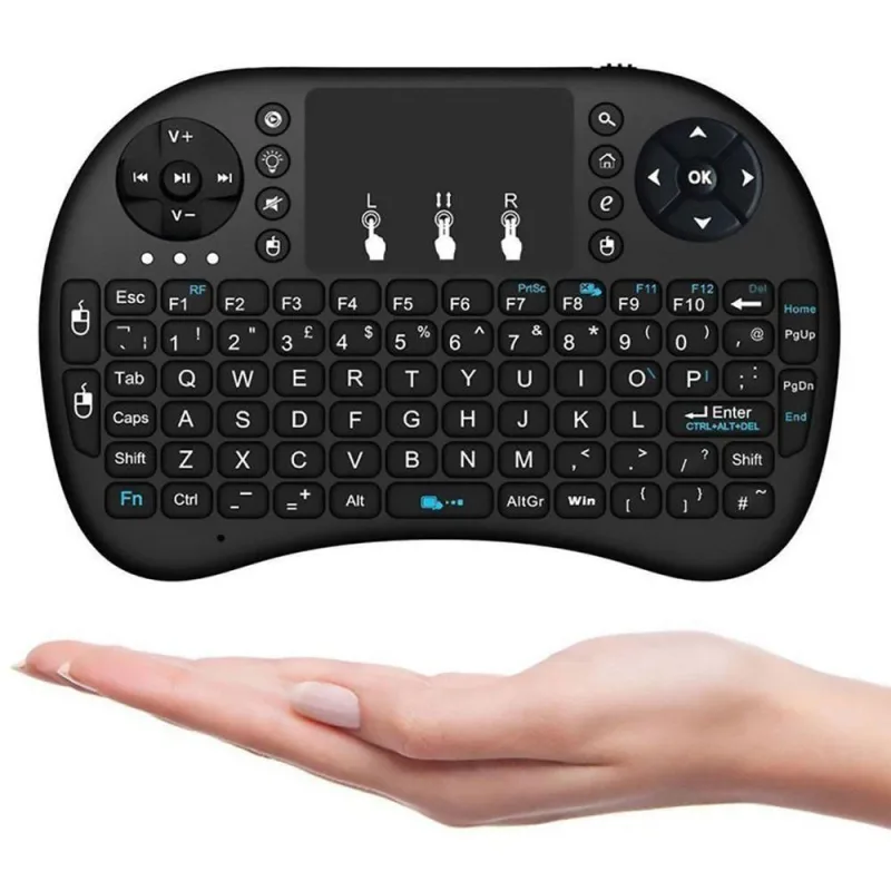 Mini Teclado Mouse Touchpad Wireless Wifi I8 Tv Box Usb Pc P - OUTRAS - Tv E Vídeo