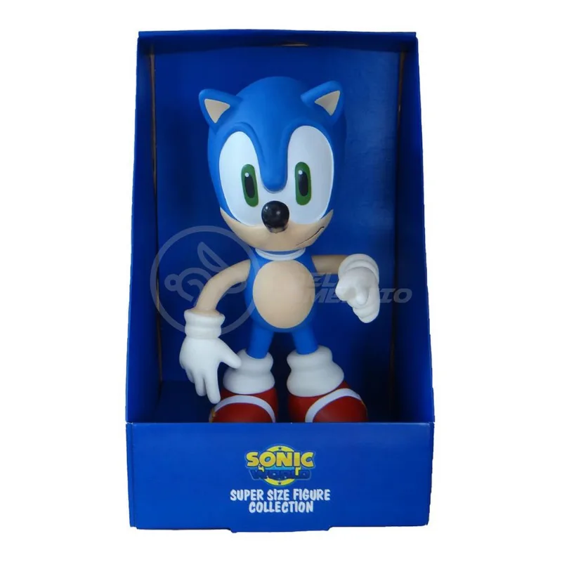 Boneco Action Figure Sonic Articulado Grande Super Size - 23cm - Sonic World