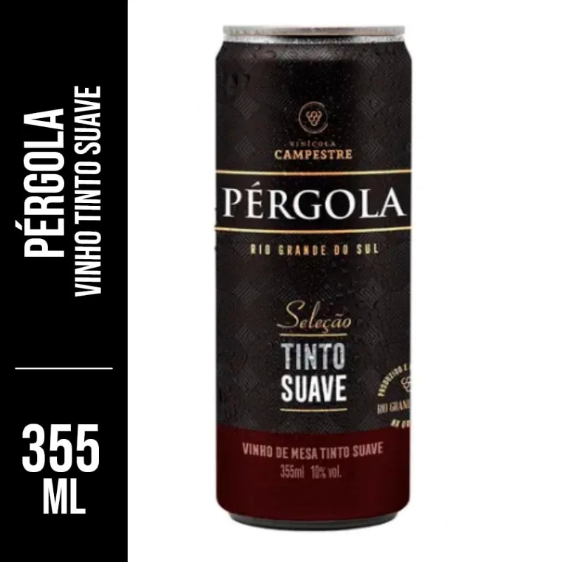 Vinho Nacional Pérgola Tinto Lata 355ml