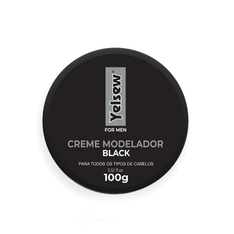 Creme Modelador Capilar Exclusive Essence Yelsew For Men Black 100g