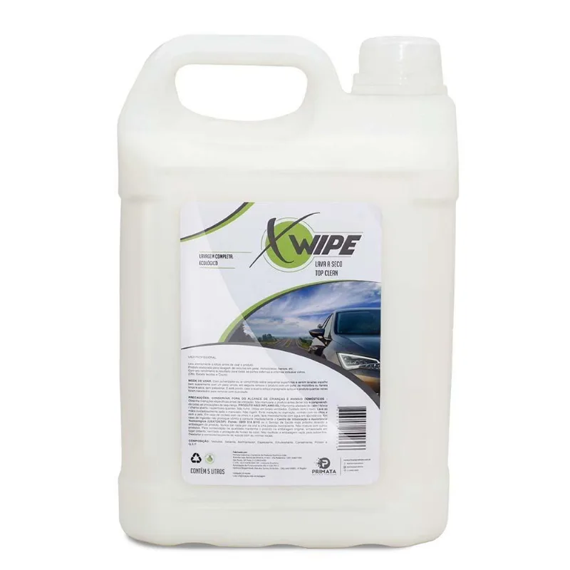 Lava A Seco Shampoo Xwipe Top Clean 5l Lavagem Automotiva