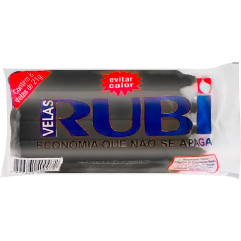 Vela Rubi Preta 21g 8 un