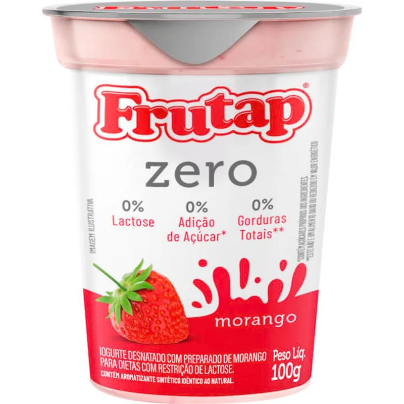 Iogurte Frutap Zero Morango 100g