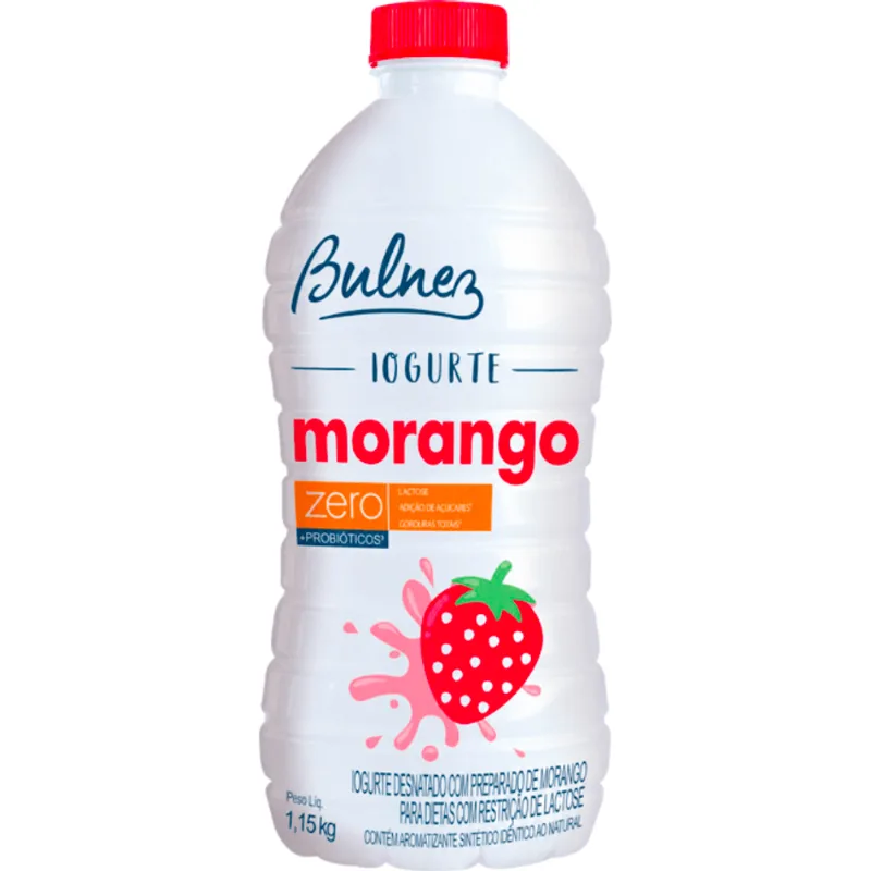 Iogurte Bulnez Morango Zero 1,15kg