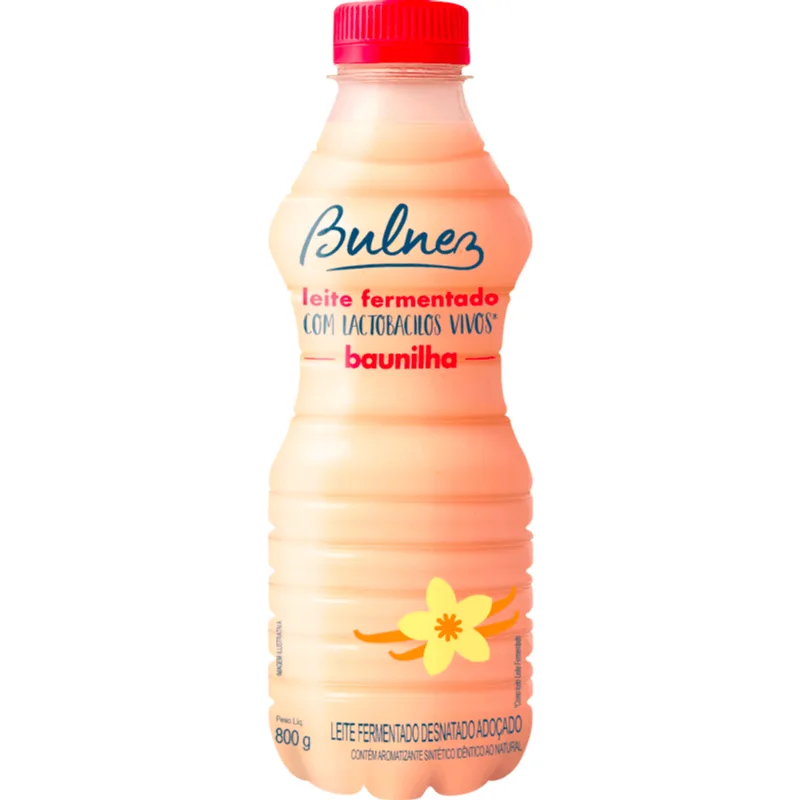 Leite Fermentado Bulnez Baunilha 800g