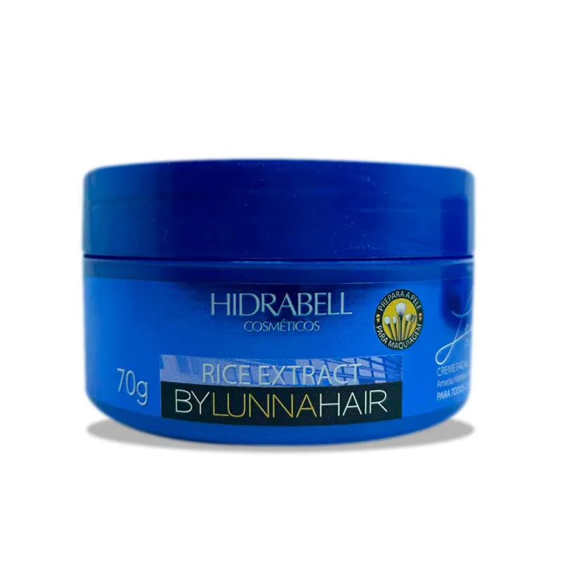 Creme Facial Hidrabell Leite De Arroz Efeito 70g - Não Informado - Higiene E Perfumaria
