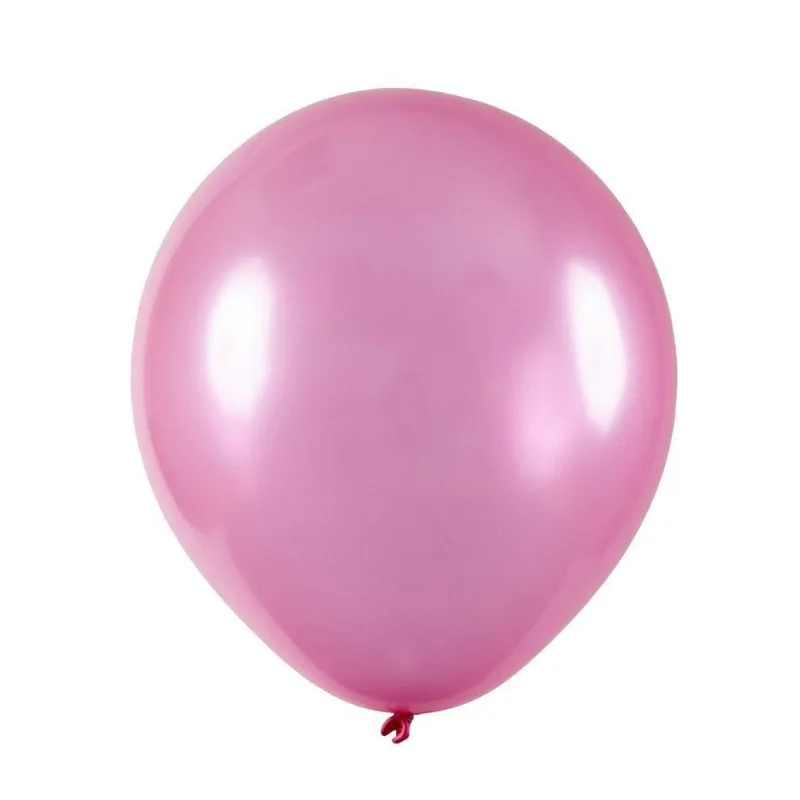 Balão De Látex Metalizado Rosa - 7 Polegadas - 50 Unidades