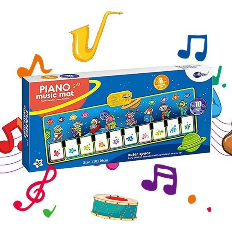 Tapete Musical Infantil Piano Music Mat Para Crianças Bebês