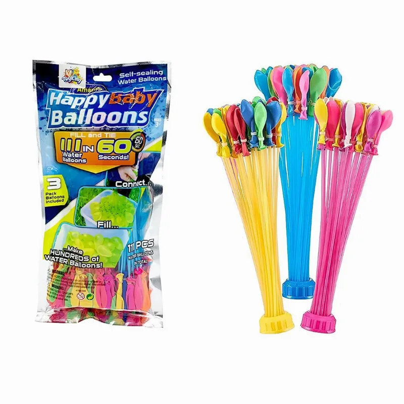 Kit 111 Balões De Água Bexigas Com Adaptador Para Torneira
