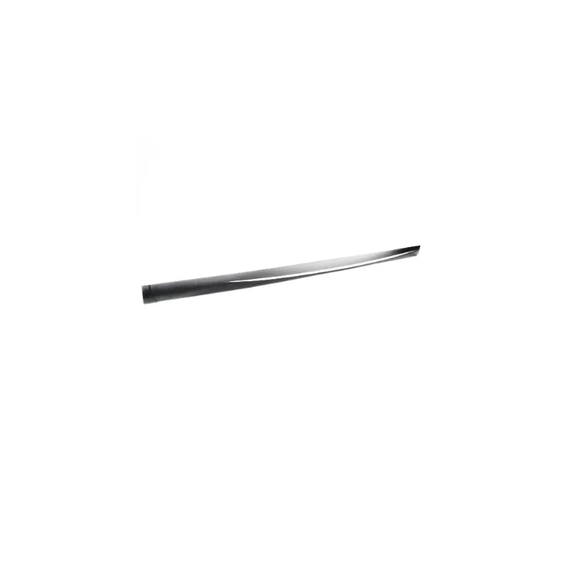 Saia Spoiler Tg Poli Universal Lateral Preto Com Friso Prata/Aluminio Esquerdo/Direito Sport Kar 05014