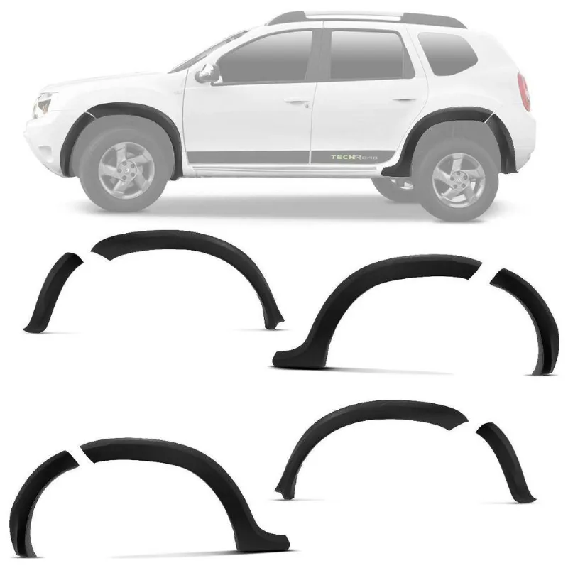 Alargador De Para Lama Renault Duster 12/15 8 Peças